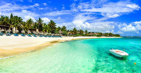 Tropical holidays - beutiful beaches of Mauritius island