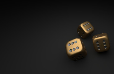 Gold dice