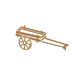Fototapeta na wymiar Old period horse carriage vector illustration