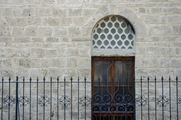 old door in wall