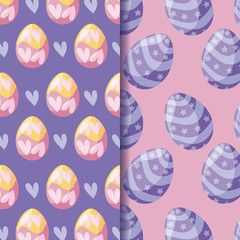 pattern of easter eggs decoration