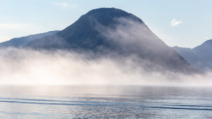 Sailing around the Misty Fjord National Park. 
