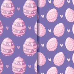 pattern of easter eggs decoration