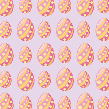 pattern of easter eggs decoration