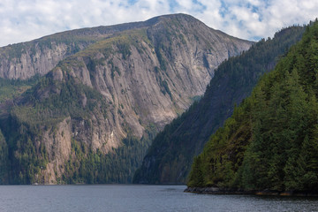 Sailing around the Misty Fjord National Park. 