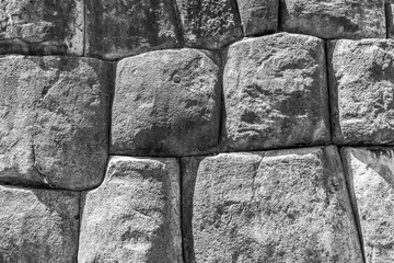 Wall of big stones in Sacsahuaman