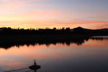 atardecer en el lago 2