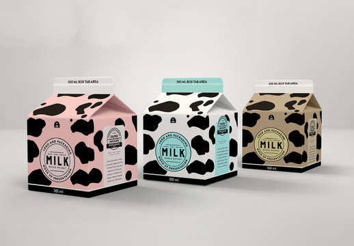300 ml Drink Box Packaging Mockup