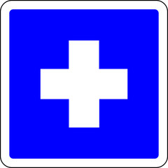 First aid available sign