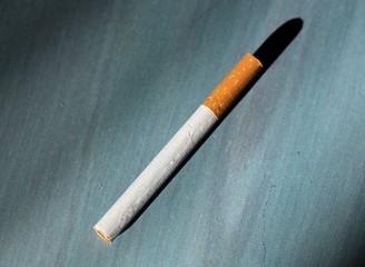 cigarettes on white background 