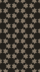 Ornate geometric pattern and two-tone abstract background