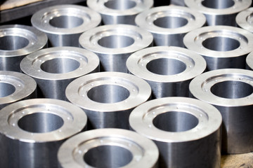 Metal products made by casting techniques closeup