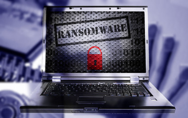 Ransomware computer concept