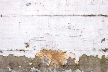 Obraz na płótnie Canvas Background of rough wall painted white