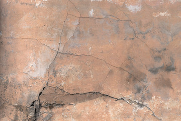Cracked red wall