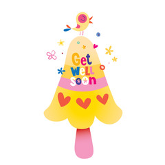 Get well soon greeting card