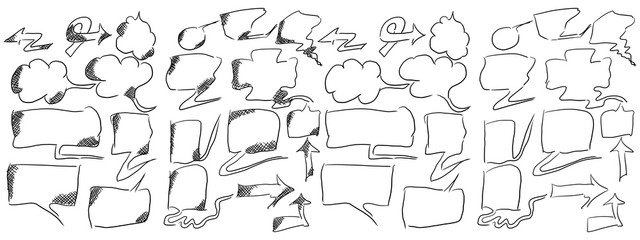 sketch dialogs with and without hatching