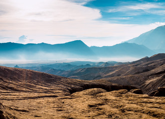 Naklejka premium view of mountains