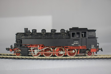 Obraz premium Vintage steam locomotive models (electrical toy) from 30 years old private collection