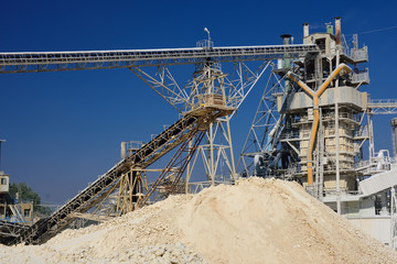 Huge quarry zone in Northern Israel.  