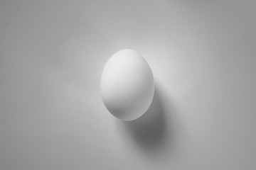 egg on black background