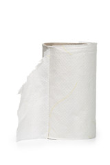 paper roll on white background.