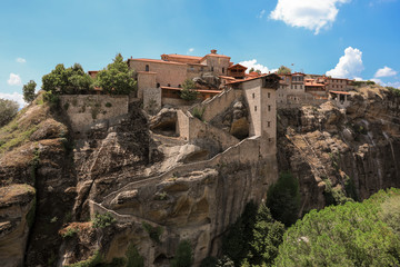 The Monastery of Great Meteoron is the largest monastery at Meteora Eastern Orthodox monasteries complex in Greece.