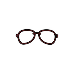 eye glasses line icon