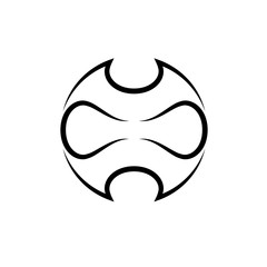 Football outline symbol