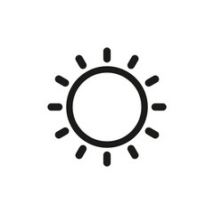 Vector illustration of sun.