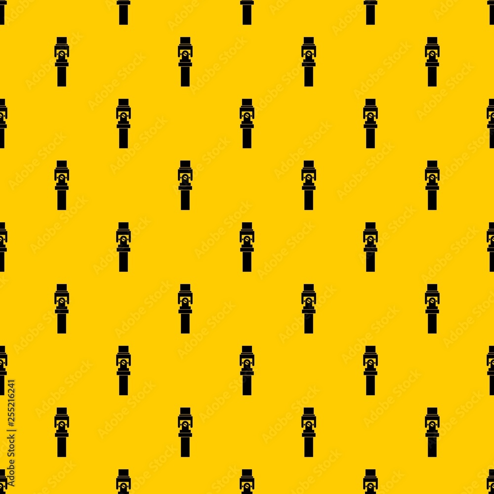 Poster mechanic detail pattern seamless vector repeat geometric yellow for any design