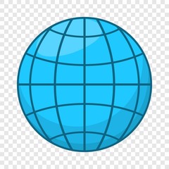 Planet icon in cartoon style isolated on background for any web design 