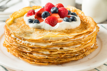 Sweet Homemade Layed Crepe Cake