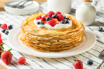 Sweet Homemade Layed Crepe Cake