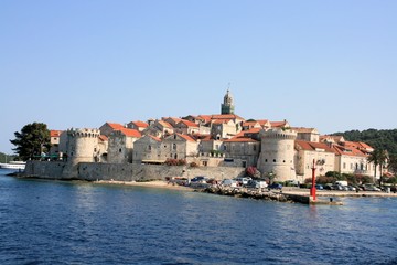 Fototapeta na wymiar view on Korcula, Croatia