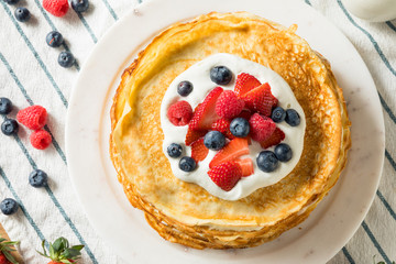 Sweet Homemade Layed Crepe Cake