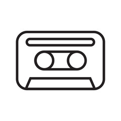 Obraz premium Vector audiocassettes isolated. 90s illistration, compact cassette on white background - Vector