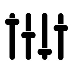 Vector of equaizer. Shape icon - Vector