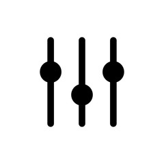 Vector of equaizer. Shape icon - Vector