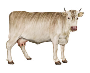 vache laitière, peau tigré , imaginaire,  animal, blanc, ferme, bétail, blanc, taureau, isolé, brun, mammifère, , agriculture, lait,  nature, gazon, mollet, bétail, animal, illustration, champ, boeuf,