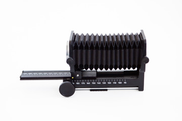 Old (vintage) camera in the white background
