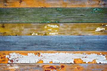 Colored grunge wooden background