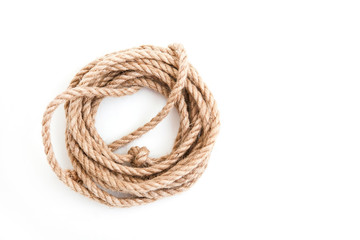 Cord skein on the white ground