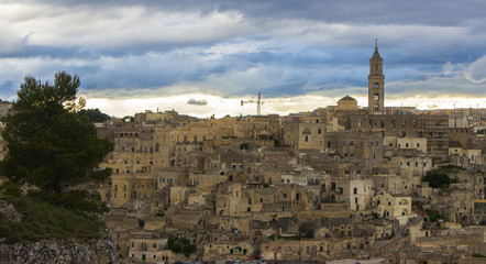 Fototapeta na wymiar view of matera basilicata