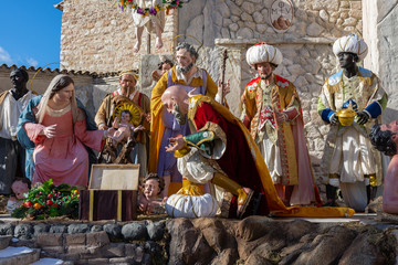 Assisi, Basilica di San Francesco, il presepe