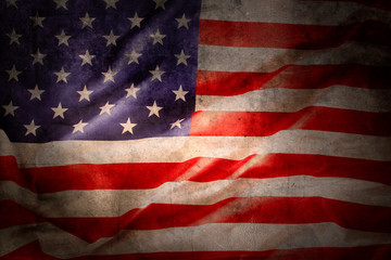 Grunge American flag