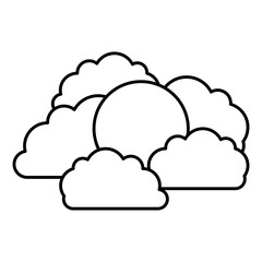 clouds sky isolated icon