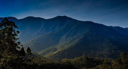 panoramic view of the mountains