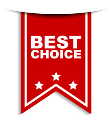 red vector banner best choice