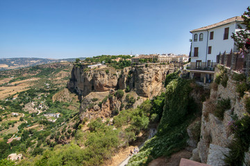 Fototapeta na wymiar Ronda, view into the surrounding landscape